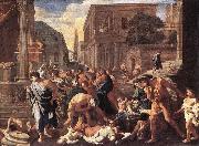 The Plague at Ashdod asg, POUSSIN, Nicolas
